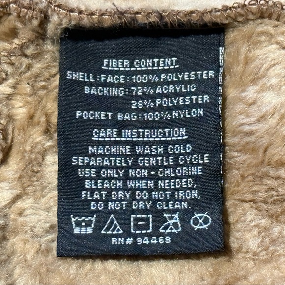 🧥SALE Vintage Braetan LARGE Brown Jacket Coat Faux Suede Hooded Fur Collar - Picture 10 of 10